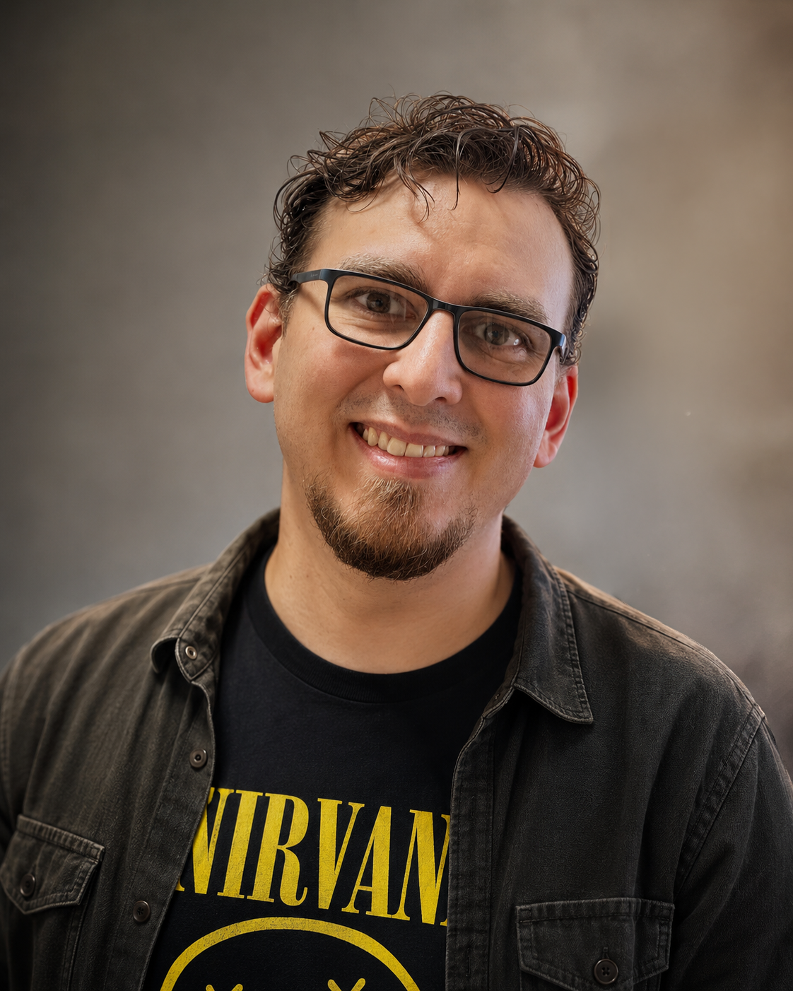 Luis Pineda, photographed outdoors and looking at the camera.