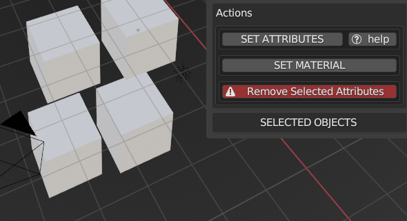 Assigning a PBR material from color attributes.