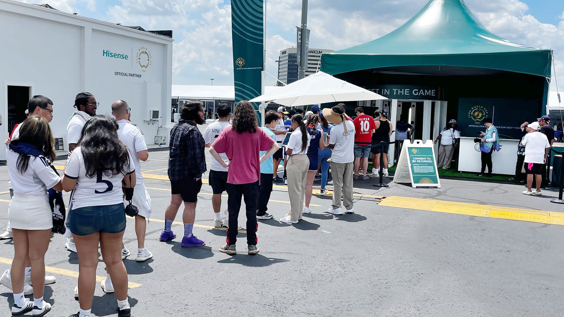 FIFA Club World Cup fan activation at MetLife Stadium.