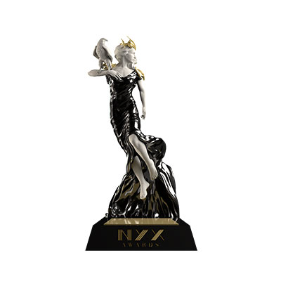 Spirit Halloween Times Square NYX Marcom award badge.